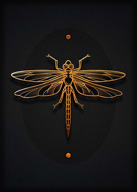 Dragon-fly gold