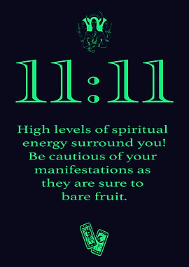 11 11 Poster Navy Green