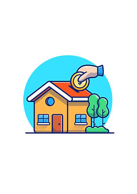 House With Hand And Gold