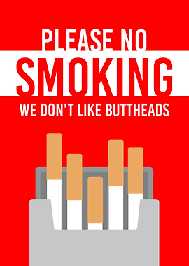No Smoking Wall Sign Decor