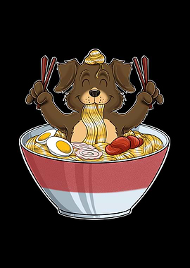 Kawaii DogJapanese Ramen