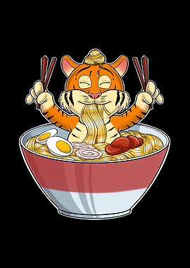 Kawaii Tiger Japan Ramen
