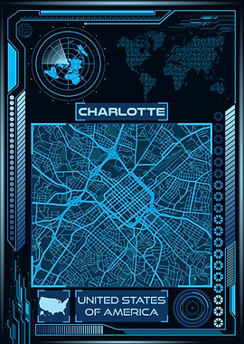 CHARLOTTE MAP USA