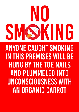 No Smoking Wall Sign Decor