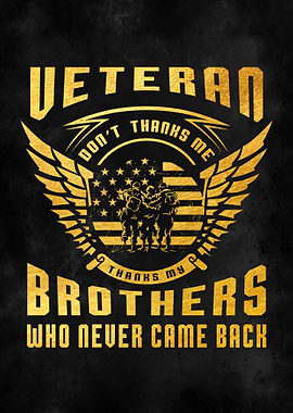 Veteran do not thanks me