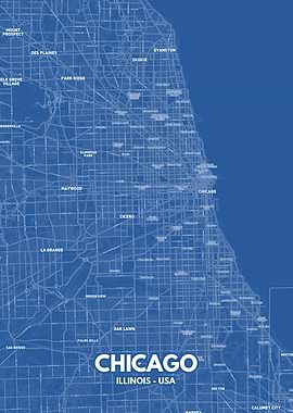 Chicago city map
