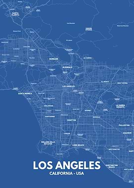 Los Angeles city map