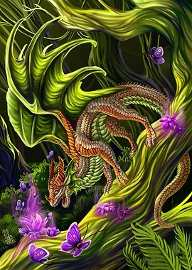 Butterfly tropical dragon