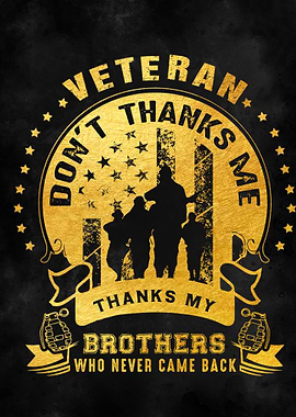 Veteran do not thanks me