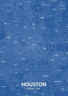 Houston city map