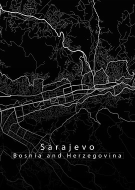 Sarajevo City Map