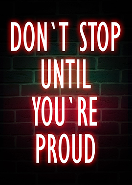 Inspirational Quote Neon