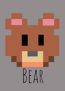 bear animal pixel