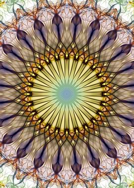 Plum and Honey mandala