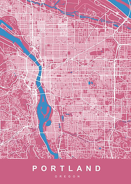 PORTLAND Map OREGON