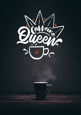 Coffee Queen Lettering