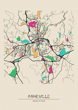 Asheville Map