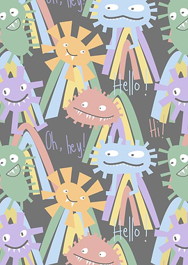 Friendly Monsters Pattern