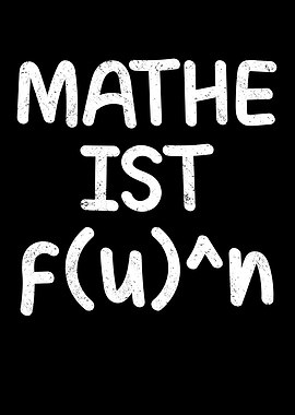 Mathe ist fun Math design