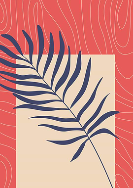 Abstract Nature leaf