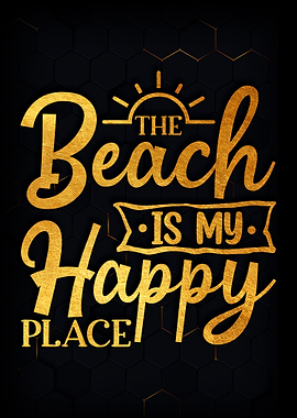 The beach is my happy