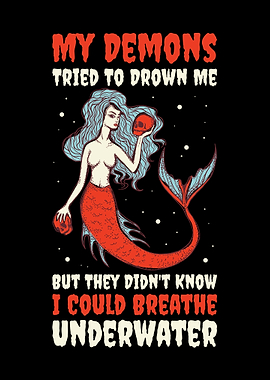 Mermaid Halloween Skeleton