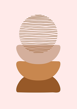 Boho abstract Minimal art