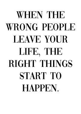 right things start happen