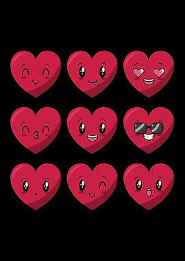 Heart Emojis Valentines