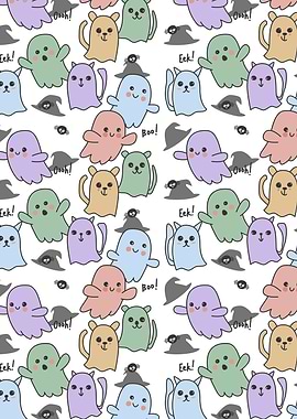 Friendly Ghosts Pattern