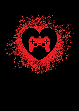 Gamer Heart Valentines Day