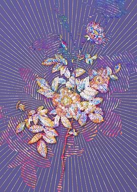 Alpine Rose Mosaic Floral