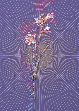 Painted Lady Mosaic Flower