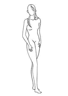 One Line Art Woman