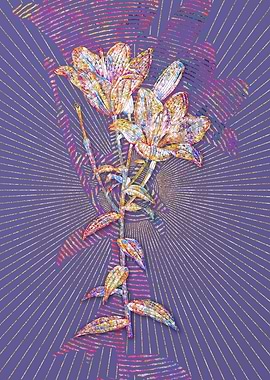 Orange Bulbous Lily Mosaic