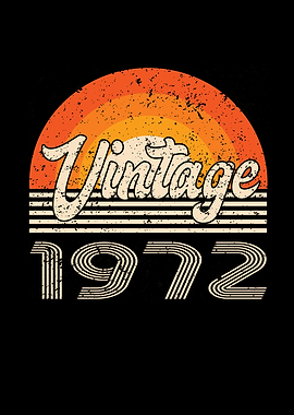 Vintage 1972 Birthday