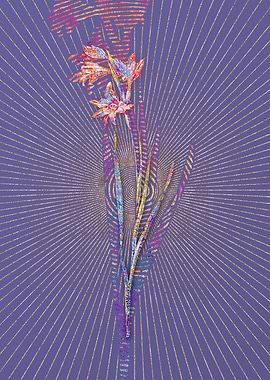 Painted Lady Mosaic Flower