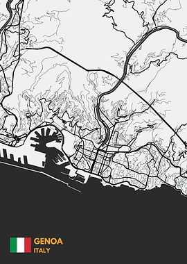 Genoa maps art