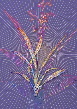 Flax Lilies Mosaic Floral