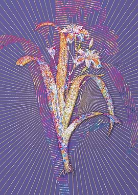 Iris Fimbriata Mosaic