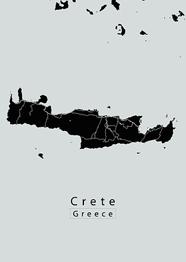Crete Island Map