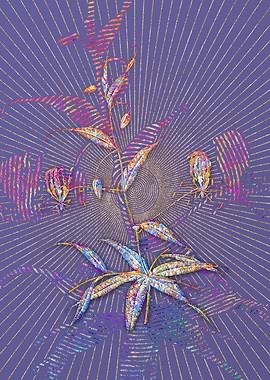 Flame Lily Mosaic Floral