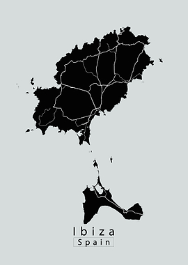 Ibiza Island Map