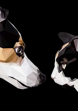 Dog N Cat Lowpoly