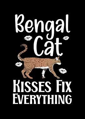 Bengal Cat Kiss