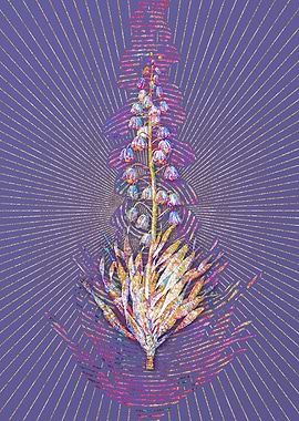 Persian Lily Mosaic Flower