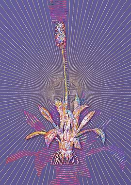 Swamp Pink Mosaic Flower