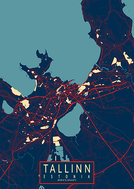 Tallinn City Map Hope