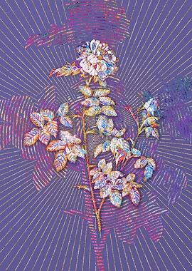 Pink Rosebush Mosaic