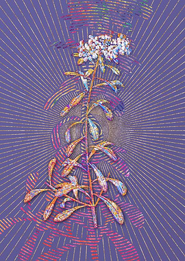 Small White Flowers Mosaic